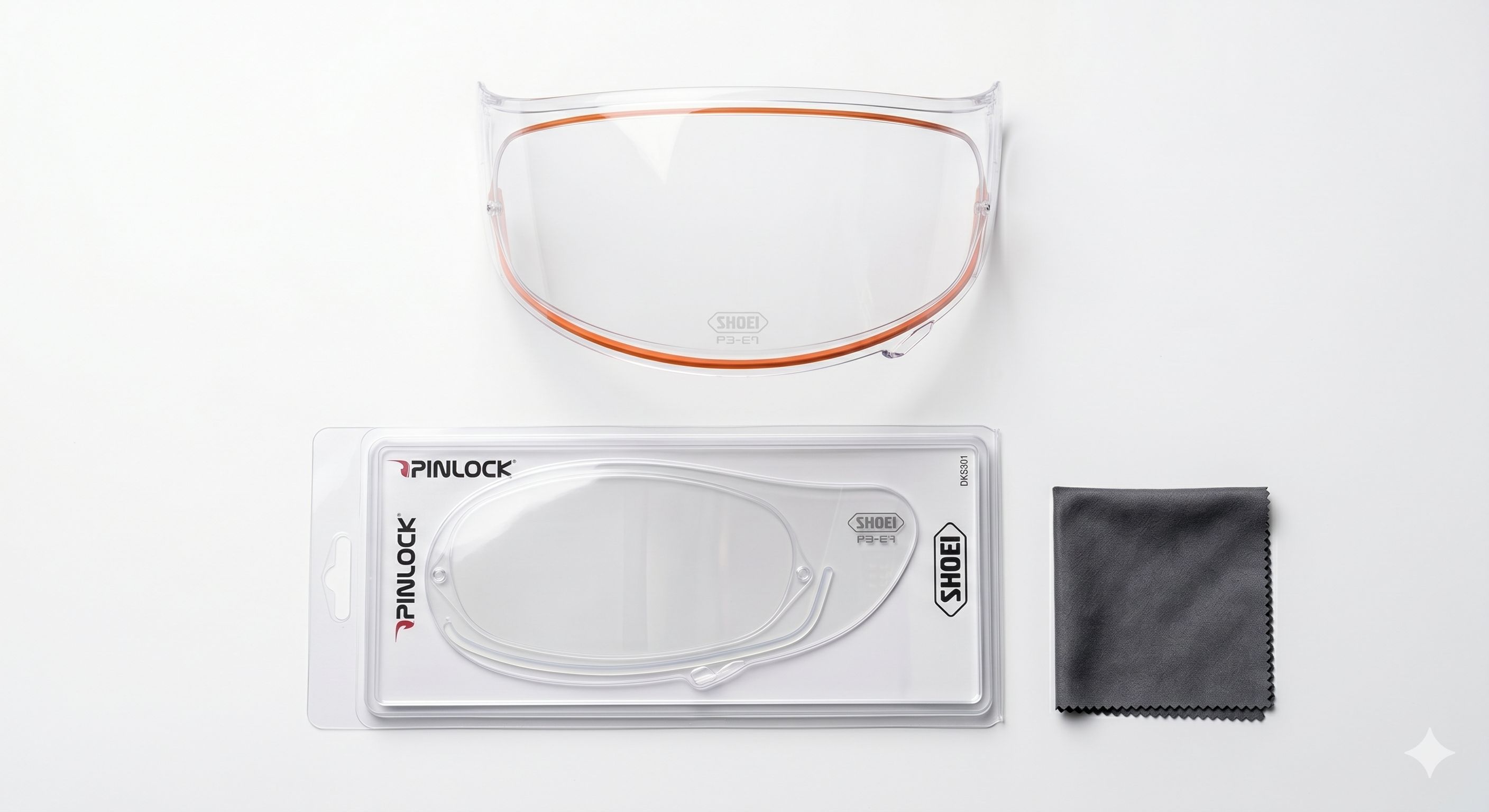 mat&eacute;riel n&eacute;cessaire pour installer un insert Pinlock sur casque moto